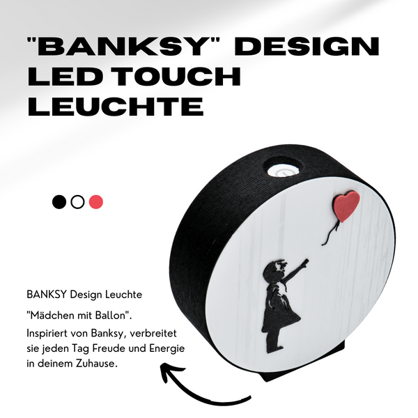 Banksy - Led Touch Lamp 9cm - Kokox Design