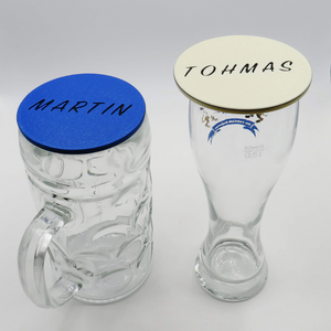 Cubierta de cerveza con personalización - medida, vaso de cerveza de trigo y vasos - Design Kokox