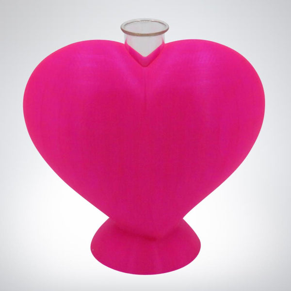 Heart with glass candle